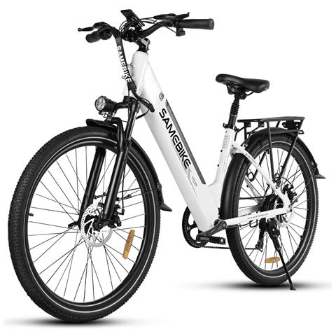 Rs-a01 Pro Bicicletta Elettrica - Potenza 350w Batteria 36v15ah Autonomia 40km Freno A Disco Meccanico - Bianco - Foto 2