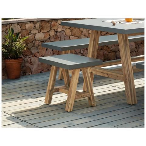 Sgabello Da Giardino Tonnare Grigio - Foto 1