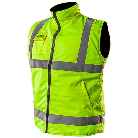 Gilet Da Lavoro, Reversibile, Riflettente Su Un Lato, Giallo, Taglia Xxl / 58 - Foto 1