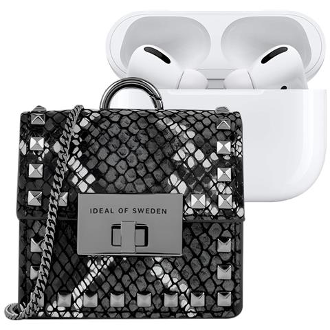 Mini Borsa Per Airpods Any Generation Modello Zoe Con Tracolla E Moschettone, Nero - Foto 1