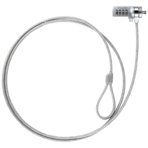 TQCLKC0015 cavo di sicurezza Argento 1,5 m - Foto 1