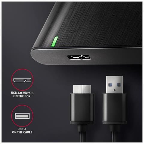 EE25-A6M contenitore di unità di archiviazione Box esterno HDD /SSD Nero 2.5" - Foto 9