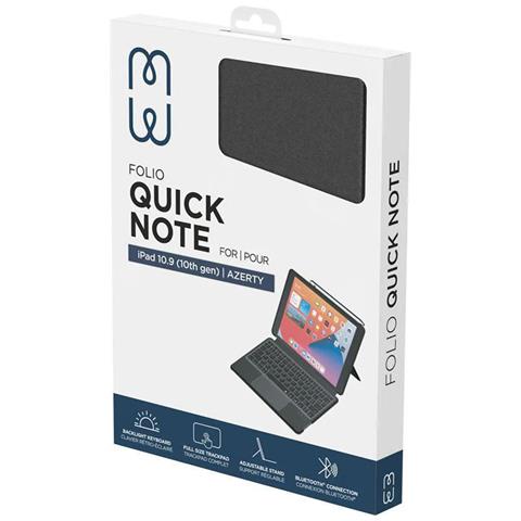 Custodia Per Ipad Pro 11” M4 Folio Quick Note Con Tastiera Qwerty Bluetooth 3.0, Nero - Foto 9