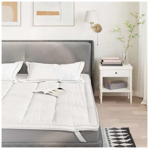 Coprimaterasso Bianco 160x220 Cm - Foto 1