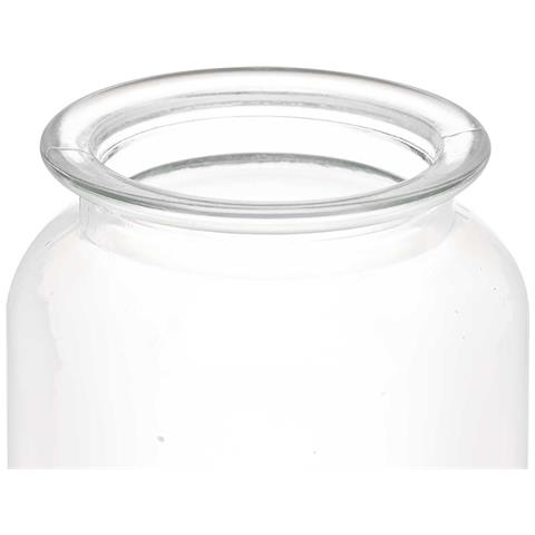 Dam Barattolo Rotondo Liscio Con Coperchio Vetro 600ml 11x11x15 Cm. Colore Trasparente - Foto 2