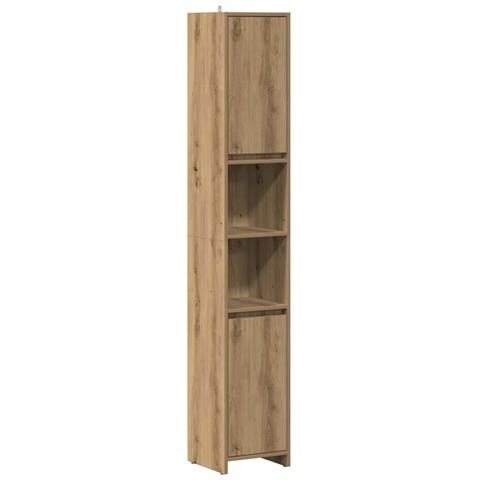 Mobile Da Bagno Rovere Artigianale 30x30x183,5 Cm In Truciolato - Foto 2
