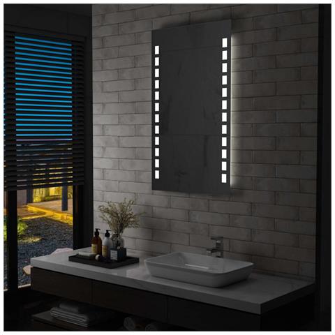 Specchio Da Parete A Led Per Bagno 60x100 Cm - Foto 8
