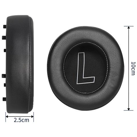Cuscinetti Auricolari Premium In Pelle Proteica Nera Per Edifier Hecate Gx - Foto 4