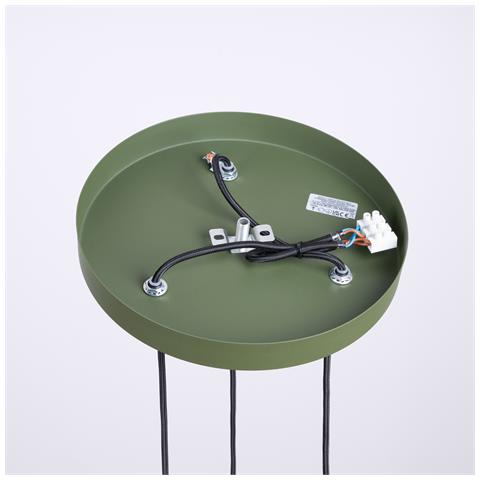 Sollux Lighting Lampada A Sospensione Halo 3p Verde Oliva Sl.1725 - Moderno Lampada A Sospensione Verde Oliva 125x25x25 Cm - Foto 8