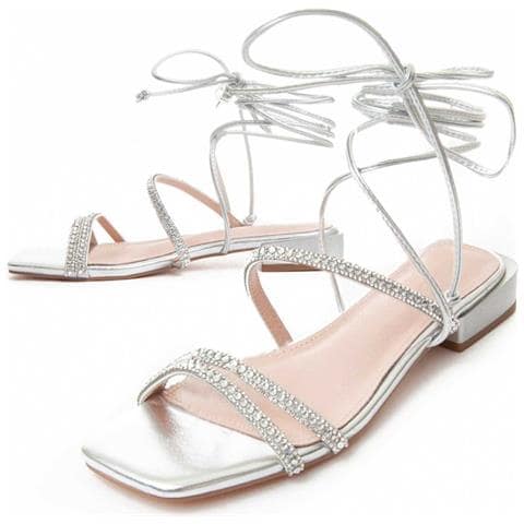 Sandalo Basso Sandsum Argento. - Foto 1