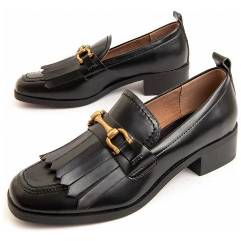 Montevita Mocassino Con Tacco Megane Nero . - Foto 1