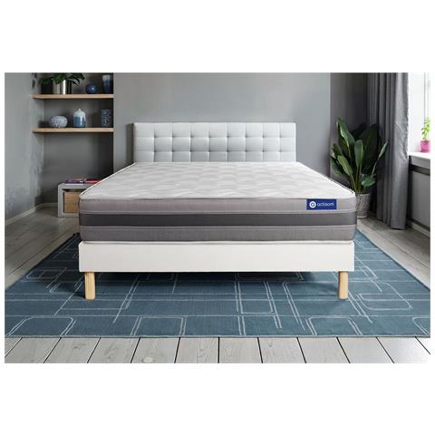 Kit Rete E Materasso Matrimoniale Actilatex Relax 140x190cm - Spessore : 24cm - Lattice E Memory Foam - Moderatamente Rigido - Foto 1