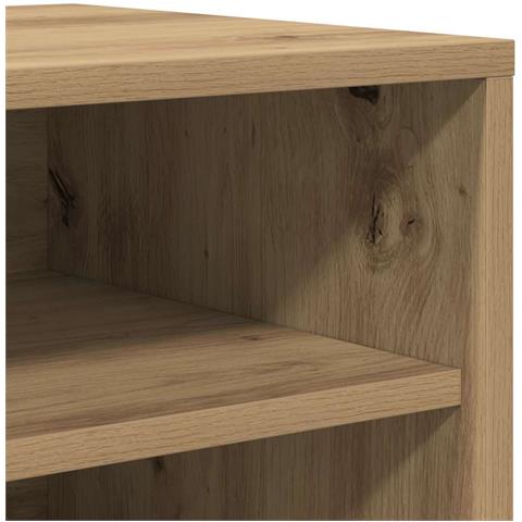 Scarpiera Rovere Artigianale 60x35x70 cm in Legno Multistrato - Foto 9