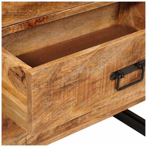 Credenza Marrone 66 x 33 x 70 cm legno massello di mango - Foto 8