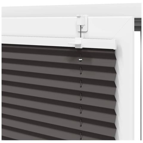 Tenda Plissettata Nera 120x200 cm Larghezza Tessuto 119,4 cm - Foto 9