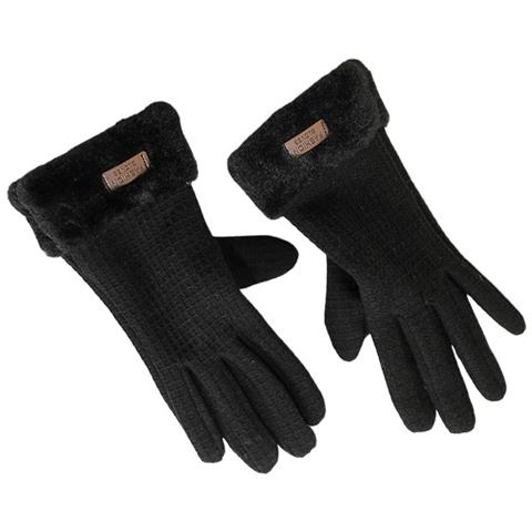 Guanti Termici Touchscreen - Guanti Caldi Antivento Foderati In Pile Per Attività Invernali All'aperto Black - Foto 2