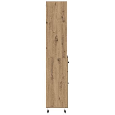Credenza con cassetto Rovere artigianale 69,5 x 34 x 180 cm - Foto 9