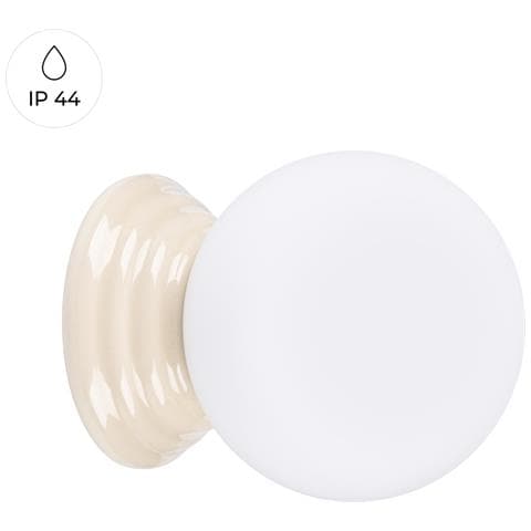 Lampada A Parete Zori Beige Ip44 Sl. 1891 - Minimalist Lampada Da Parete Beige 12x12x16 Cm - Foto 1