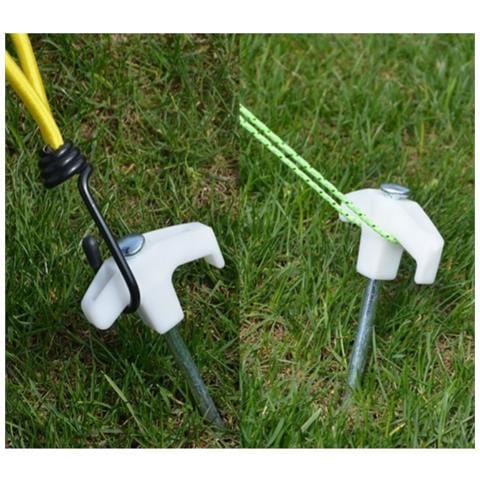 Set Di Corde Tenditenda Beige, 4 Corde (3m) & 4 Picchetti Fluorescenti - Foto 2
