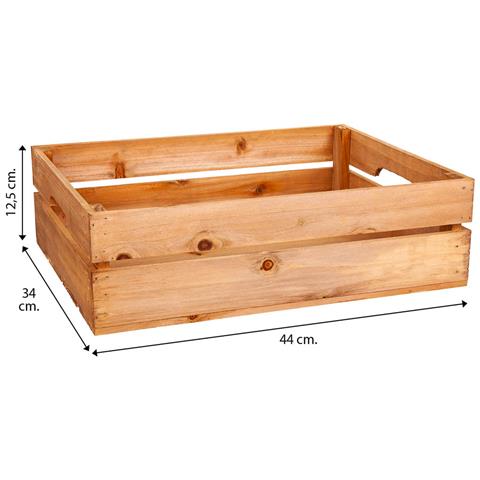 Cassetto In Legno Marrone 44x34x12,5h - Foto 5