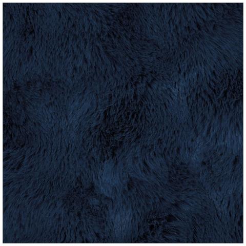 Coperta antiscivolo in finta di coniglio Olite Blu Marino - Foto 9