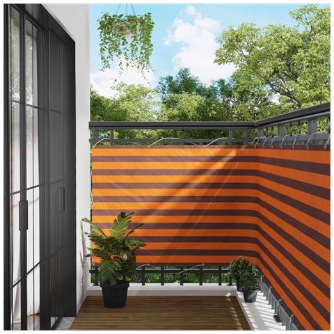 Schermo da balcone Arancione e Marrone 110 x 200 cm - Foto 2