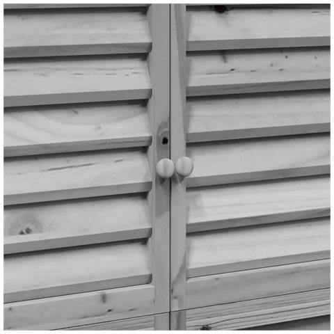 Capanno da Giardino Grigio 106 x 56 x 176,5 cm - Foto 9