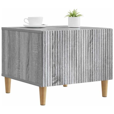 Tavolino da salotto con cassetto Grigio Sonoma 49 x 50 x 40 cm - Foto 2