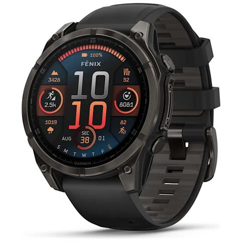 fenix 8 3,56 cm (1.4") AMOLED 47 mm Digitale 454 x 454 Pixel Touch screen Nero Wi-Fi GPS (satellitare) - Foto 1