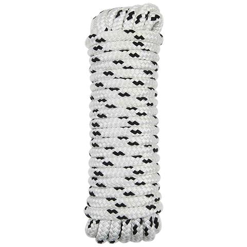 Corda da Barca 9 m 1 Bianco e Nero Poliestere - Foto 1