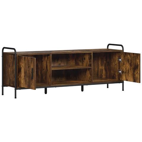 Mobile TV 133 x 33 x 50 cm Rovere Fumo Legno ingegnerizzato - Foto 2