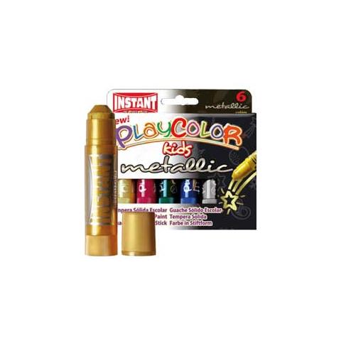 tempera solida playcolor 6 colori metal in stick da 10gr - Foto 1