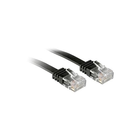 Cavo di Rete Flat U / UTP Cat6 Nero 3m - Foto 2