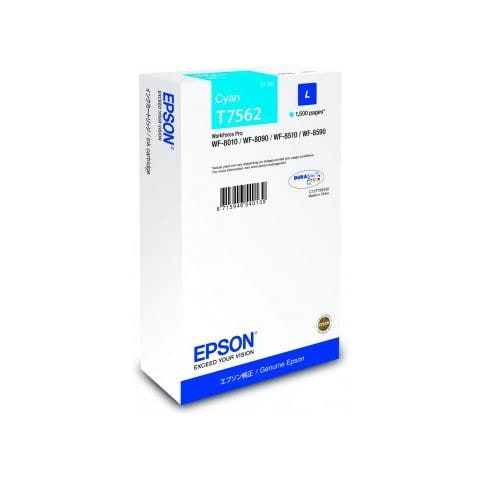 C13T756240 Cartuccia Ink Originale Ciano WF-8000/8010 WF8090 Capacità 1500 Pagine - Foto 2