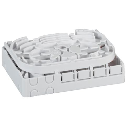 I-CASE FTTH-RAIL4 - Scatola di connessione indoor FTTH per 4 fibre, 4 adattatori, per guida DIN - Foto 2