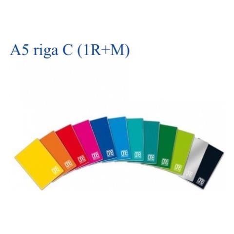 1405 One Color - Quaderni A Righe, A5, Ff 20+1, Colori Assortiti, Confezione Da 10 - Foto 2