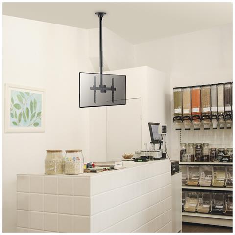 014-4013 Supporto A Soffitto Telescopico Per Televisore 37""-70"", Altezza Regolabile 106-156cm - Foto 7