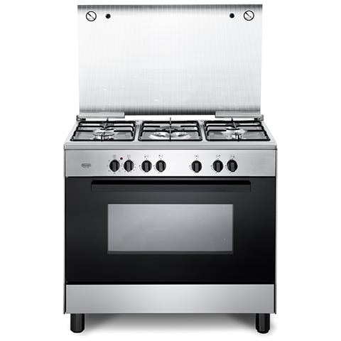 Cucina Elettrico FMX96ED 5 Fuochi a Gas Forno Elettrico Multifunzione Ventilato Classe A Dimensioni 90 x 60 cm Colore Acciaio Inox / Nero - Foto 1