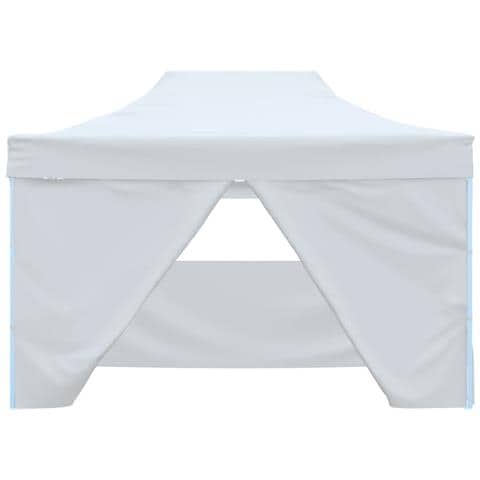 Tendone Per Feste Pieghevole Con 4 Pareti 3x4,5 M Bianco - Foto 10