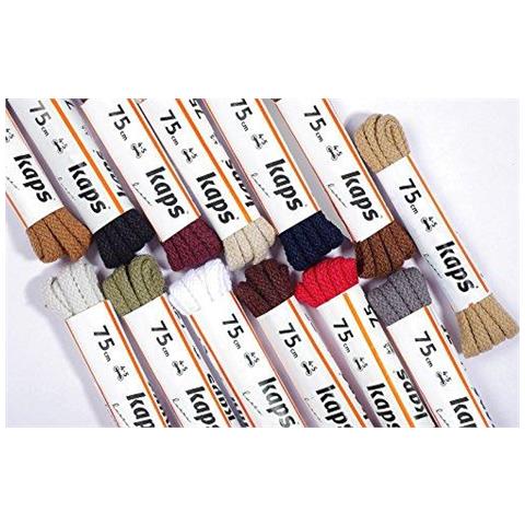 Rotondo Laces Durevoli 100 Cotone Lacci Della Scarpa Qualit A Calzature Casual Made In Europa 1 Coppia Molti Colori E Lunghezze (75 Cm - 29 Pollici - 4 A 5 Accoppiamenti Occhiello 76 - Marrone)  - Foto 2