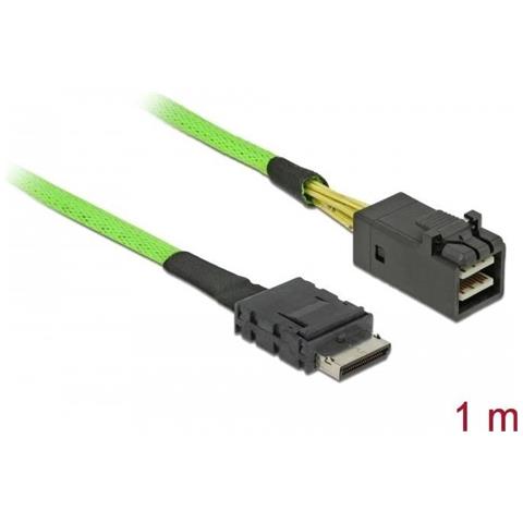 Internes Sas-kabel - Sas 32gbit /s - Oculink (sff-8611) (m) Bis Mini Sas Hd (sff-8643) (m) - 1 M (85851) - Foto 2