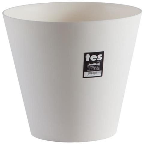 Vaso Tondo Conico Ø 26cm - Bianco - Foto 1