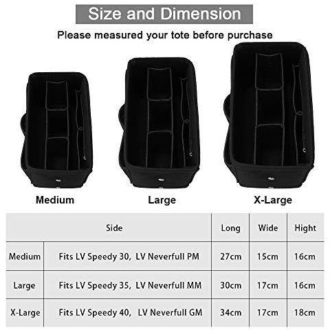 Feltro Sacchetto Dellorganizzatore Betoores Multi-tasca Borsa Inserto Dellorganizzatore Della Borsa Della Borsa Dellorganizzatore Sacchetto In Sacchetto Borsa Liner Tote Dellorganizzatore Del Sacchetto Nero - M - Foto 2