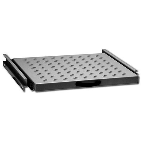 Sliding Shelf for 600mm depth Cabinets, Nero, 1 U / 19 ", 465 x 345 x 30 mm - Foto 1