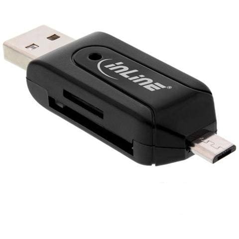 66779, MicroSD (TransFlash) , MicroSDXC, SD, SDXC, USB / Micro-USB, Nero - Foto 1