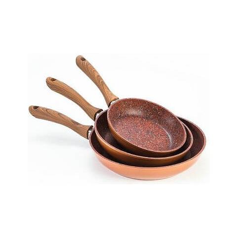 Padella 20 Cm Kitchenpro - - Rivestimento Antiaderente In Granito - Leggero /scambiabile - Manico Non Rimovibile - Granito - 20cm - Foto 3