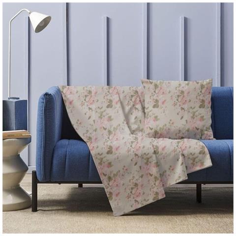 Gran Foulard Telo Arredo Panama Made In Italy 100% Cotone 250x280 Cm (peonia Rosa) - Foto 1