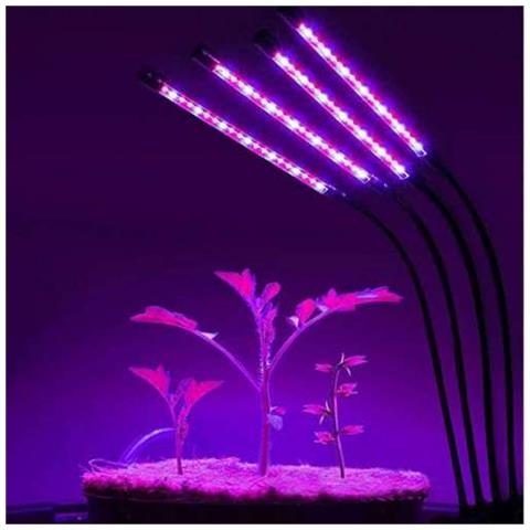 Lampada Per Piante / Illuminazione Per Piante Con 4 Tubi Fluorescenti A Led Flessibili 2 Pacchi - Foto 5