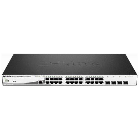 DGS-1210-28MP /E switch di rete Gestito L2 Gigabit Ethernet (10/100/1000) Supporto Power over Ethernet (PoE) 1U Nero, Grigio - Foto 1