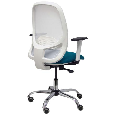 Sedia Da Ufficio Cilanco 354crrp Bianco Verde - Foto 2